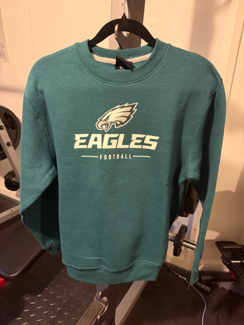 Philadelphia Eagles Teal Crewneck Sweatshirt - Official Team Logo
